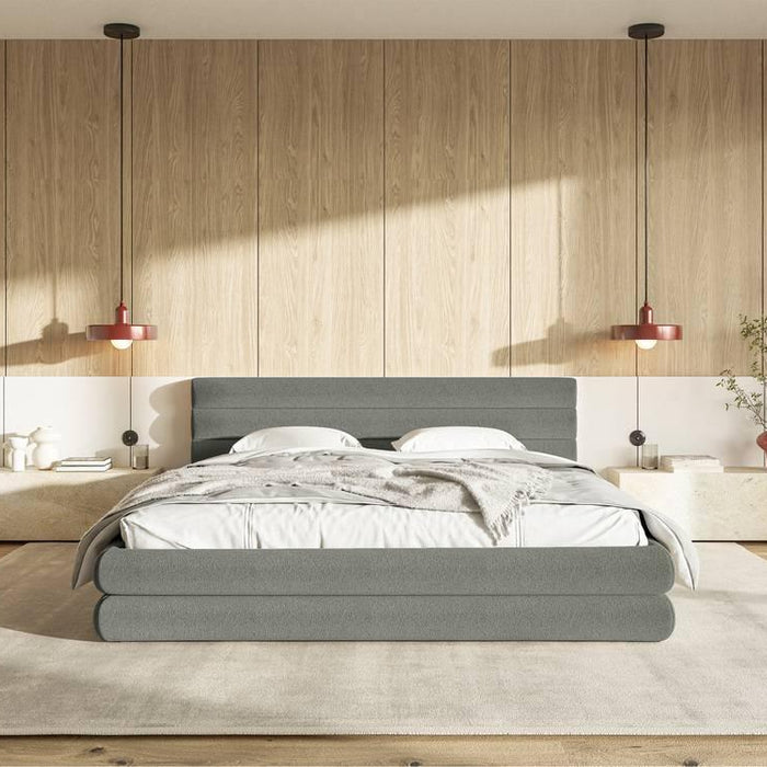 NADUVI Collection Gestoffeerd bed Alvaro chenille 160 x 200 met