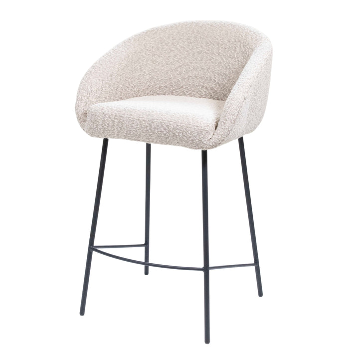 Giga Meubel - Barkruk Beige - Stof|Textiel - Lova - Set van 2