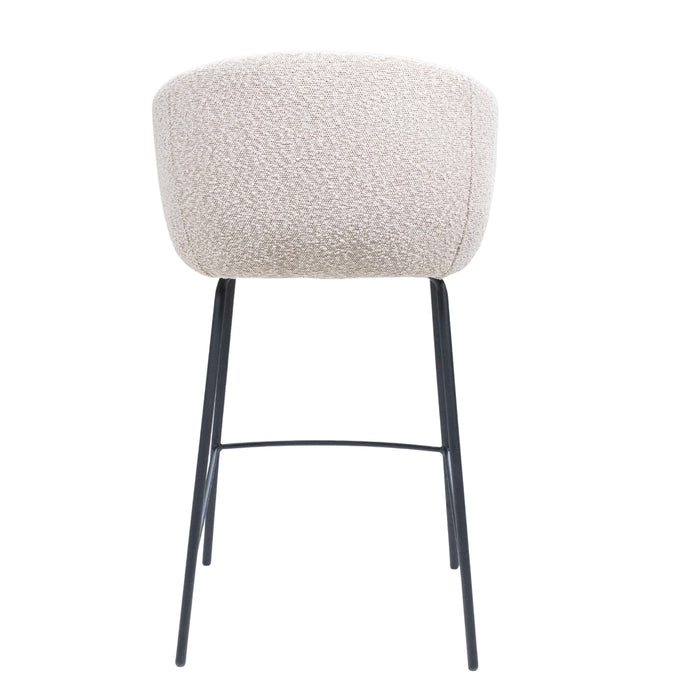 Giga Meubel - Barkruk Beige - Stof|Textiel - Lova - Set van 2