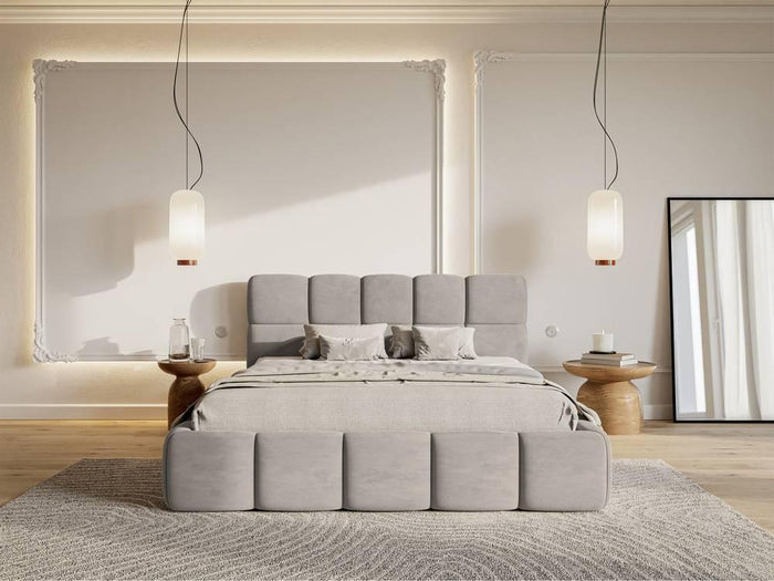 NADUVI Collection Bedframe Chloe velvet 180 x 200 met opbergruimte