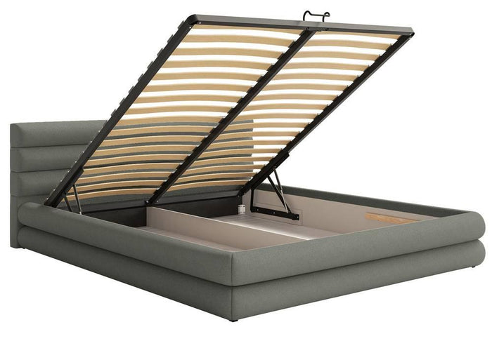 NADUVI Collection Gestoffeerd bed Alvaro chenille 140 x 200 met