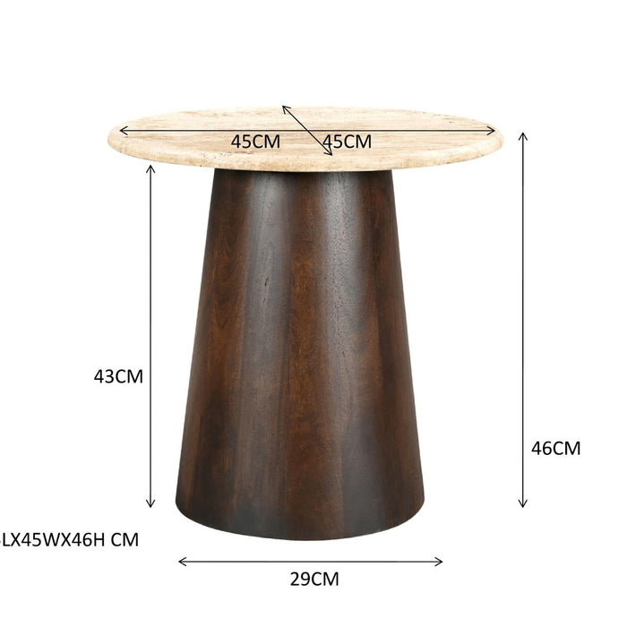 Livingfurn Valentino Round 45cm