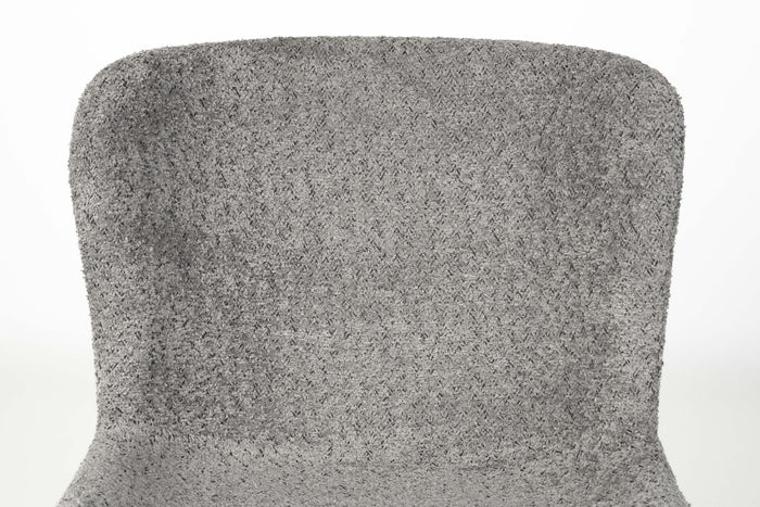 Giga Meubel - Eetkamerstoel Grijs Stof - Marion - Set van 2