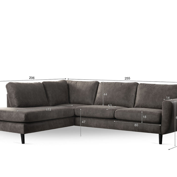 Giga Meubel - 3-Zits Hoekbank Yuma Taupe Links