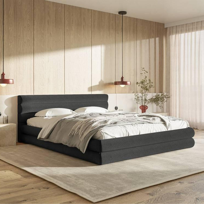 NADUVI Collection Gestoffeerd bed Alvaro chenille 180 x 200 met