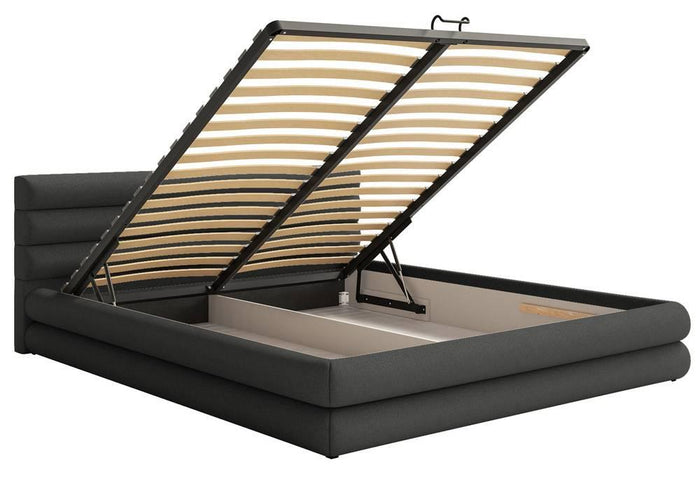 NADUVI Collection Gestoffeerd bed Alvaro chenille 180 x 200 met