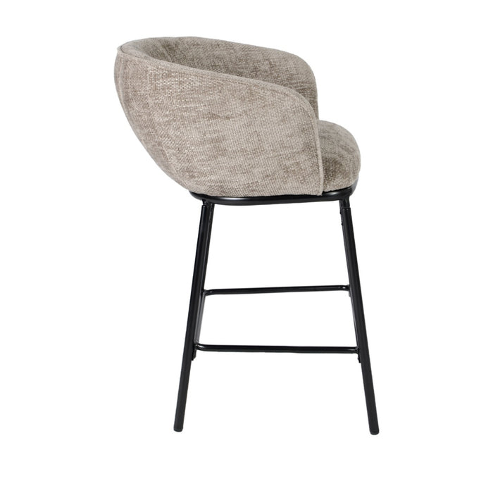 Giga Meubel - Barstoel Beige Stof - Mae