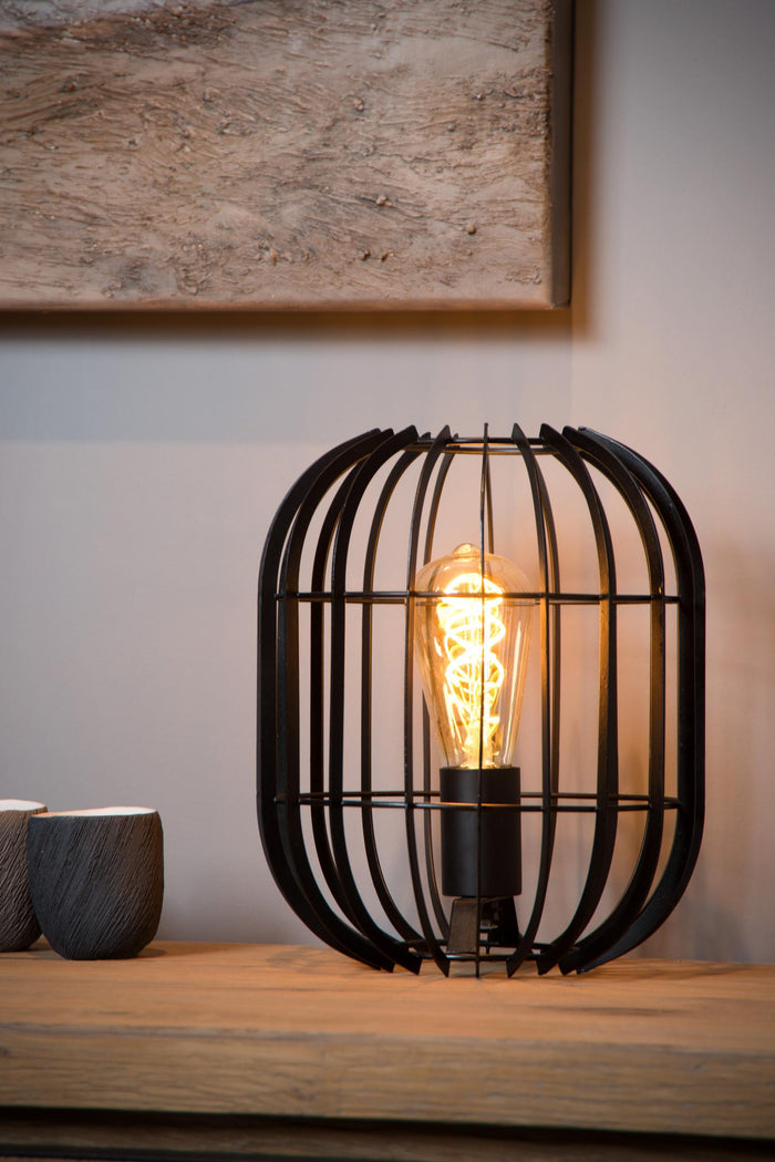 Lucide REDA Tafellamp - Zwart