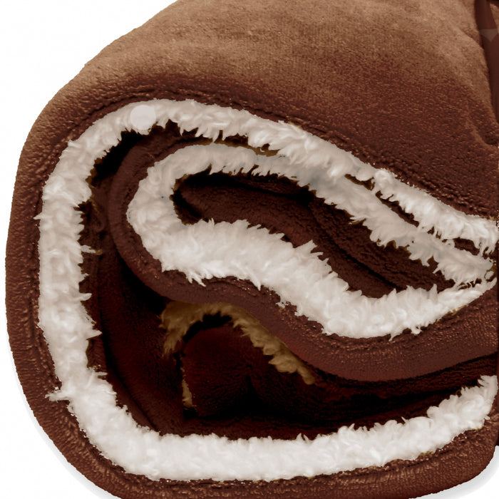 Unique Living Plaid Lars - Bruin - Polyester - 150x0x200cm (BxHxD)