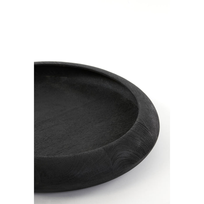Light & Living Light&living Schaal Ø50x9 cm OSIDA hout mat zwart