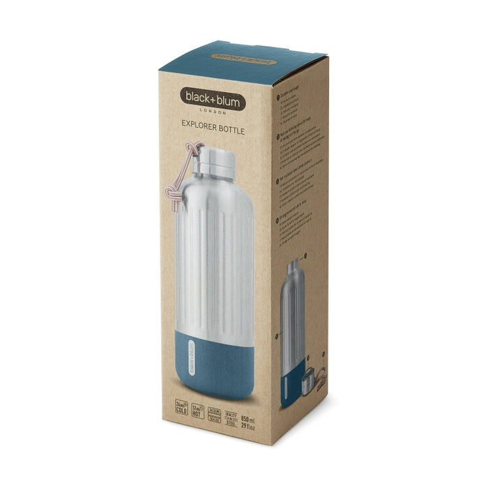 Black+Blum Explorer Thermosfles - 850ml - Blauw
