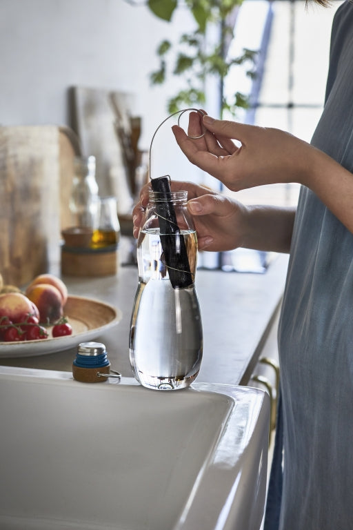 Black+Blum Eau Good Glazen Waterfles - 650ml - Groen