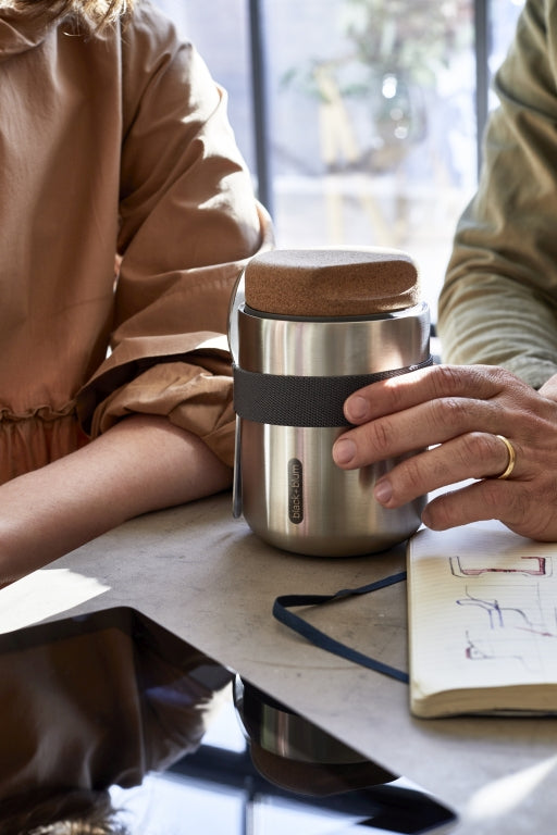 Black+Blum RVS Thermos Voedselcontainer - 550ml - Grijs