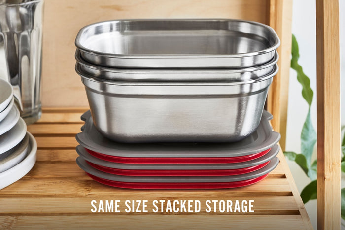 Black+Blum RVS Vershoudbakjes Set - Small