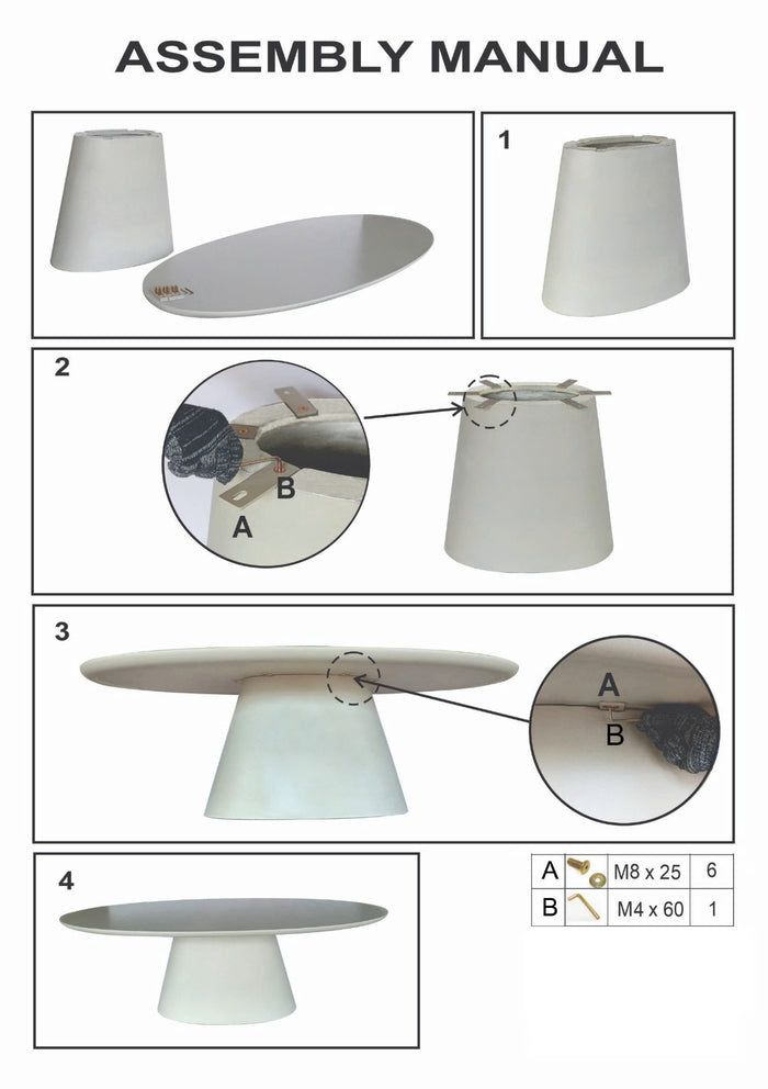 Giga Meubel - Tuintafel Ovaal 240cm - Beige Eco Composiet - Cleo