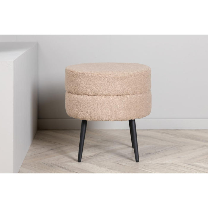 Svea - Zane hocker - teddy - beige