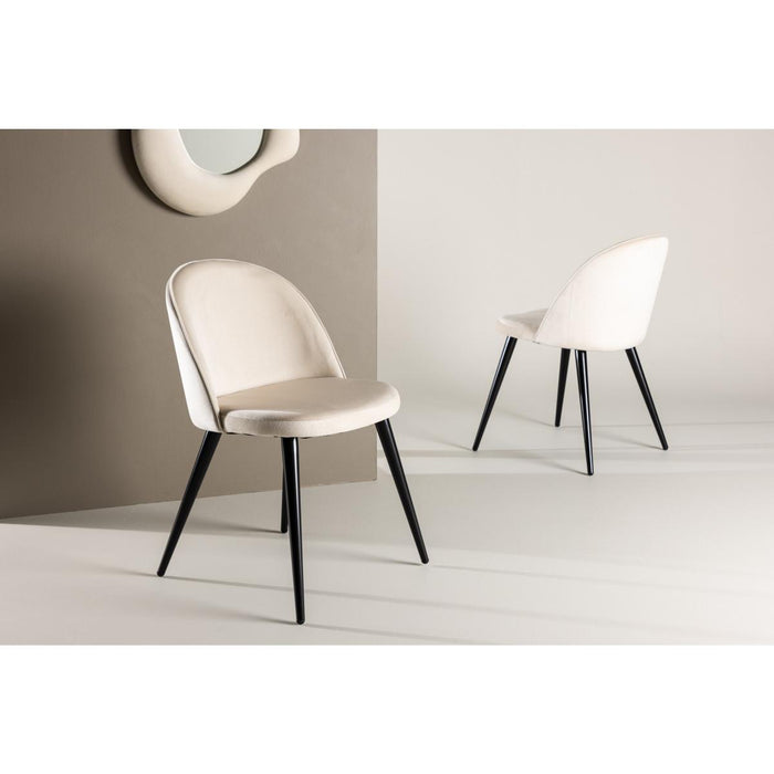 Svea - Zako eetkamerstoel - velvet - beige