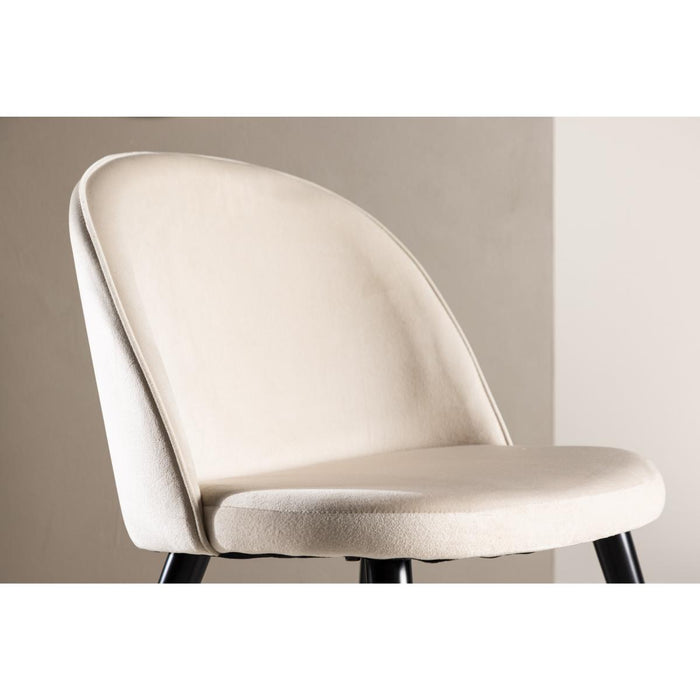 Svea - Zako eetkamerstoel - velvet - beige