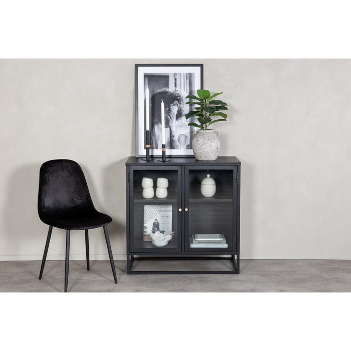 Svea - Noma vitrinekast - 85 x 85 cm - zwart