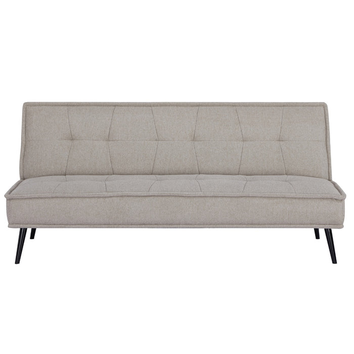 Giga Meubel - Slaapbank Taupe 180cm - Metaal & Stof - Bank Kathy