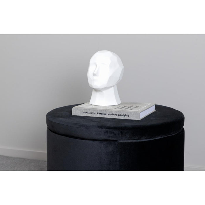 Svea - Blaze poef - velvet - zwart