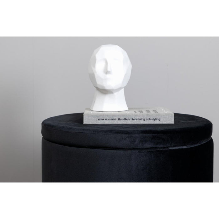 Svea - Blaze poef - velvet - zwart
