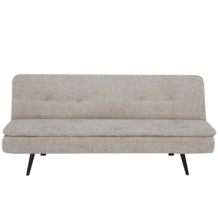 Giga Meubel - Slaapbank Beige 180cm - Metaal & Stof - Bank Olive