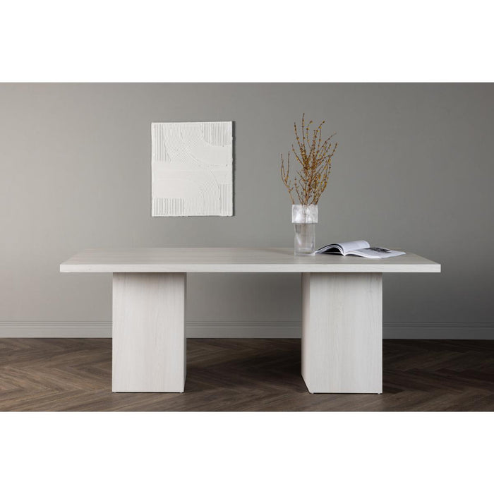 Svea - Nelo rechthoekige eettafel - 200 x 90 cm - whitewash
