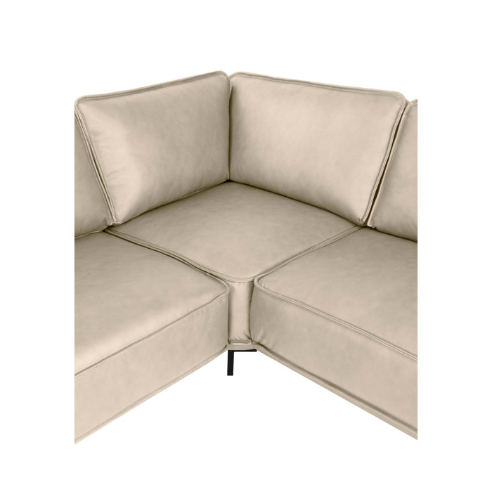 by fonQ Brisk Hoekbank Rechts - Buffelleer - Beige