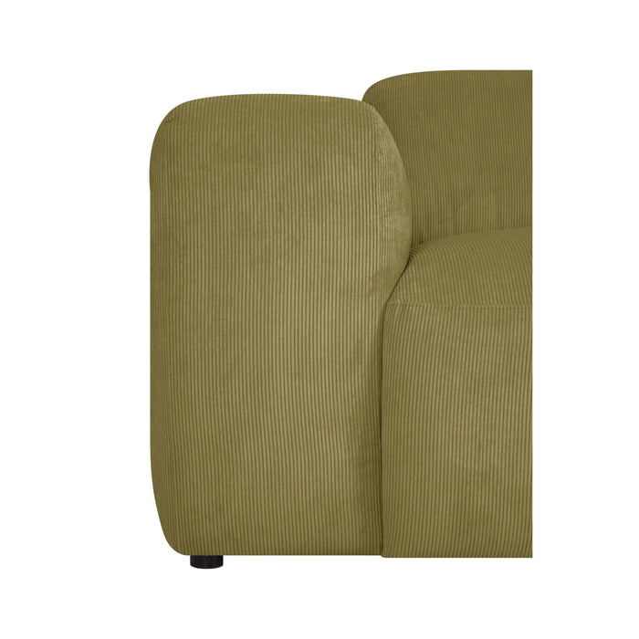 by fonQ Wonder 3-zitsbank - Rib - Mosgroen