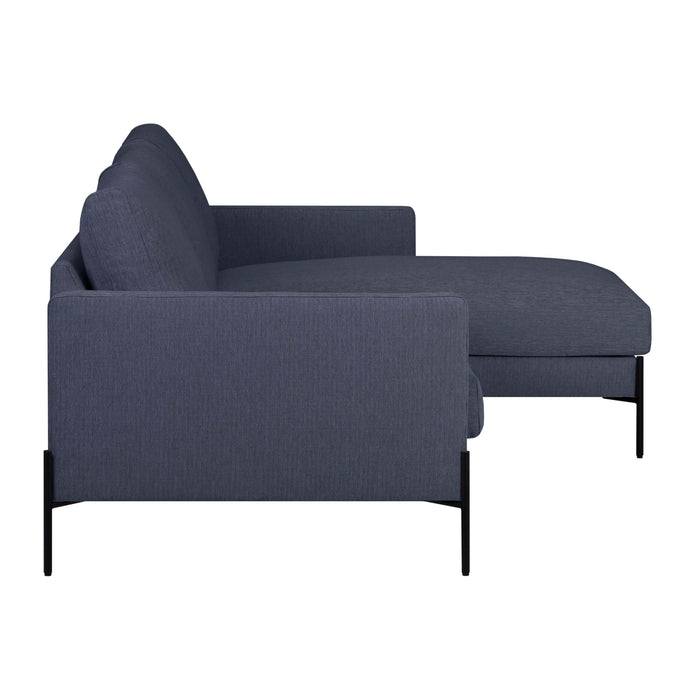 by fonQ Lunge Hoekbank met Chaise Longue Links / Rechts - Donkergrijs