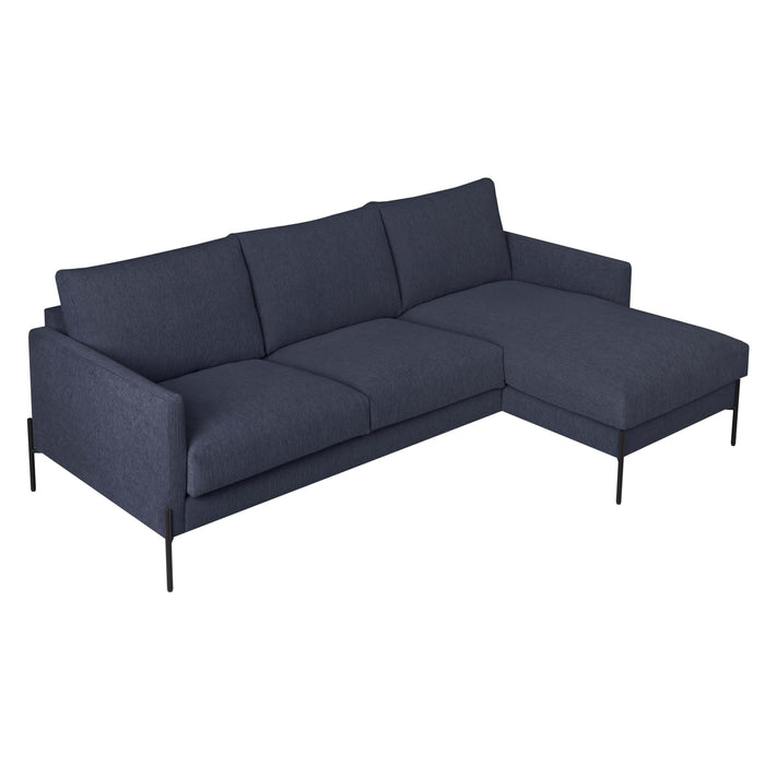 by fonQ Lunge Hoekbank met Chaise Longue Links / Rechts - Donkergrijs