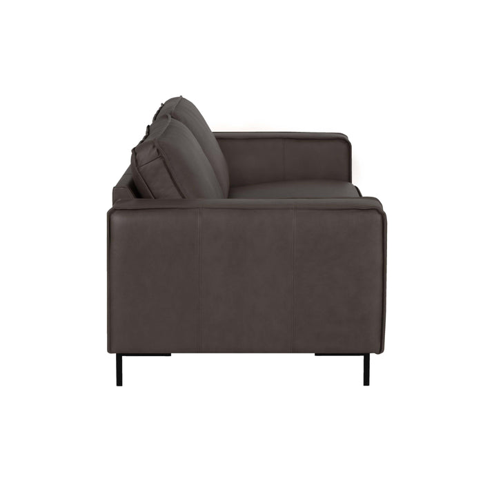 by fonQ Brisk 3-zitsbank - Buffelleer - Donkerbruin