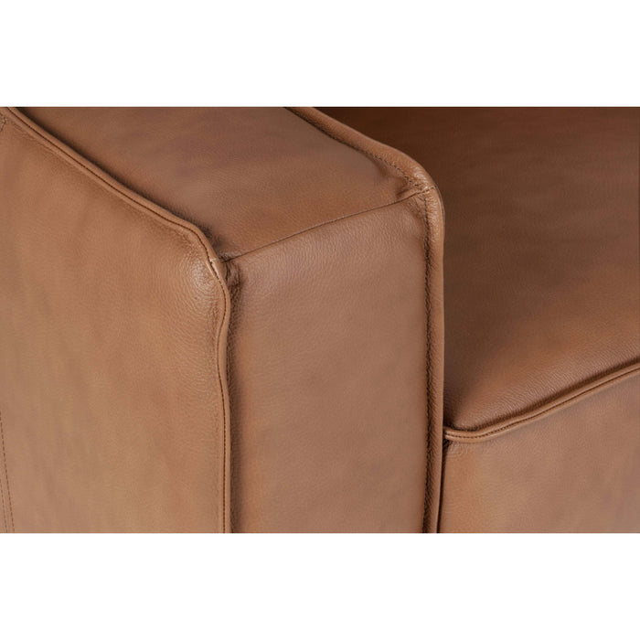 by fonQ Brisk Hoekbank Rechts - Buffelleer - Cognac