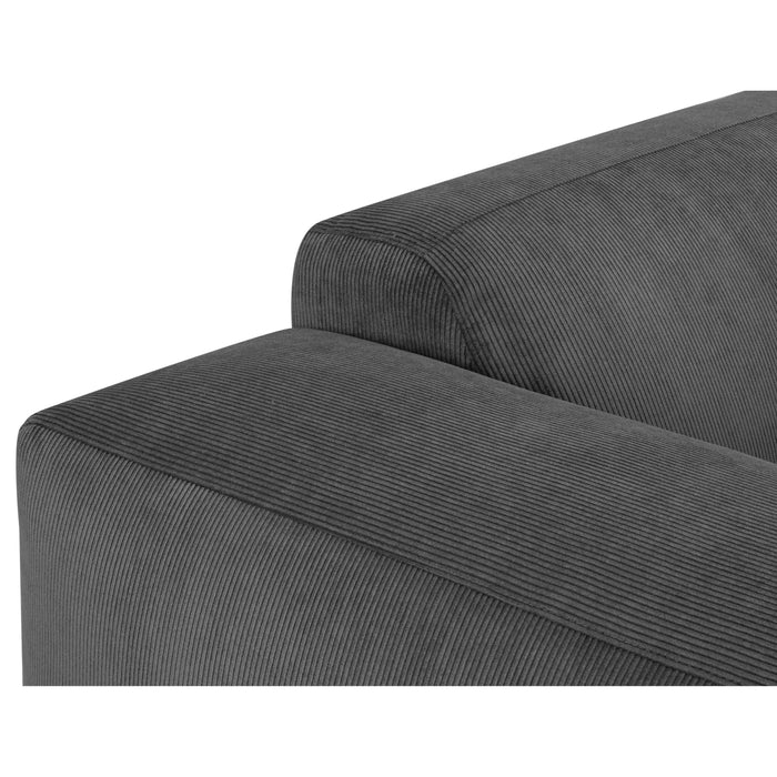 by fonQ Wonder 3-zitsbank - Rib - Antraciet