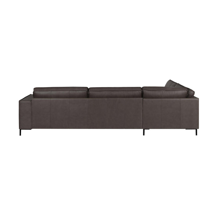 by fonQ Brisk Hoekbank Links - Buffelleer - Donkerbruin