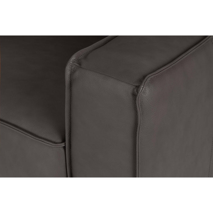 by fonQ Brisk Hoekbank Links - Buffelleer - Donkerbruin