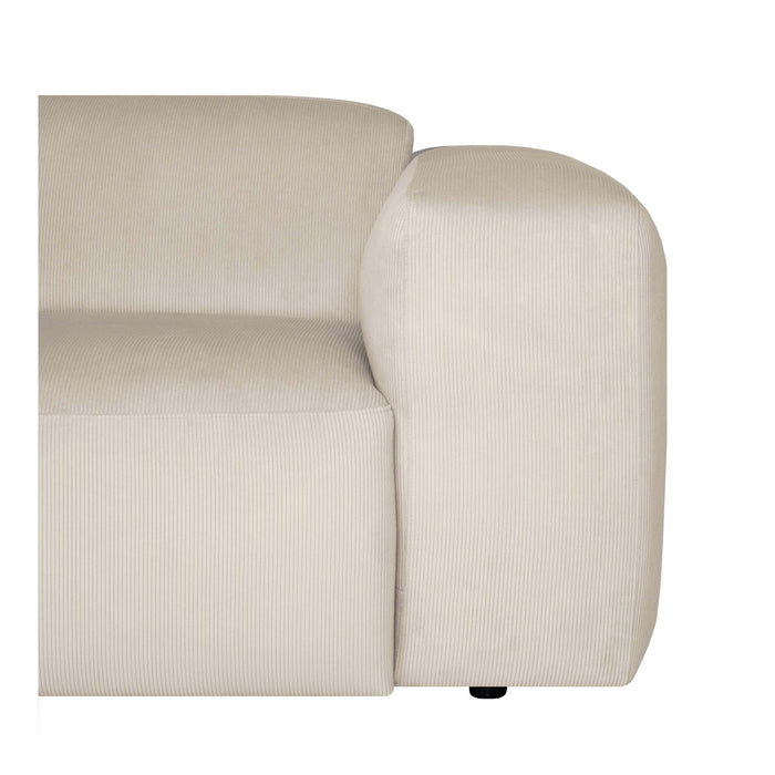 by fonQ Wonder 2-zitsbank - Rib - Crème