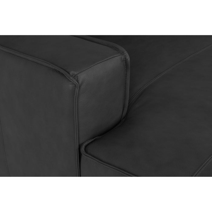 by fonQ Brisk 3-zitsbank - Buffelleer - Zwart