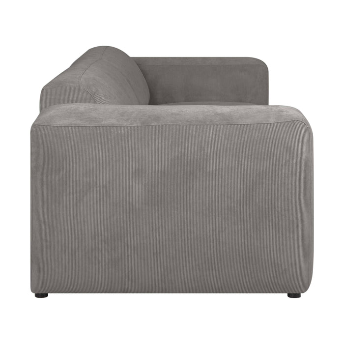 by fonQ Wonder 3-zitsbank - Rib - Grijs