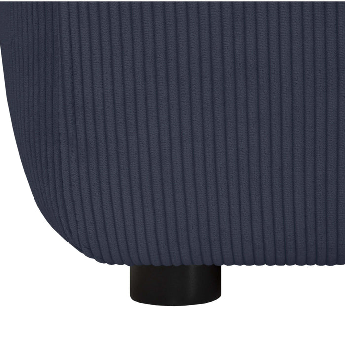 by fonQ Wonder 4-zits Hoekbank met Chaise Longue Rechts - Rib - Navy