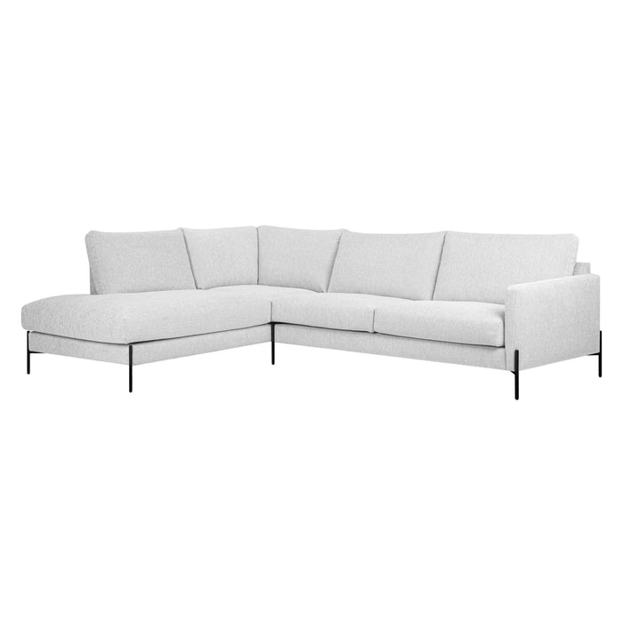 by fonQ Lunge Hoekbank Links - Lichtgrijs