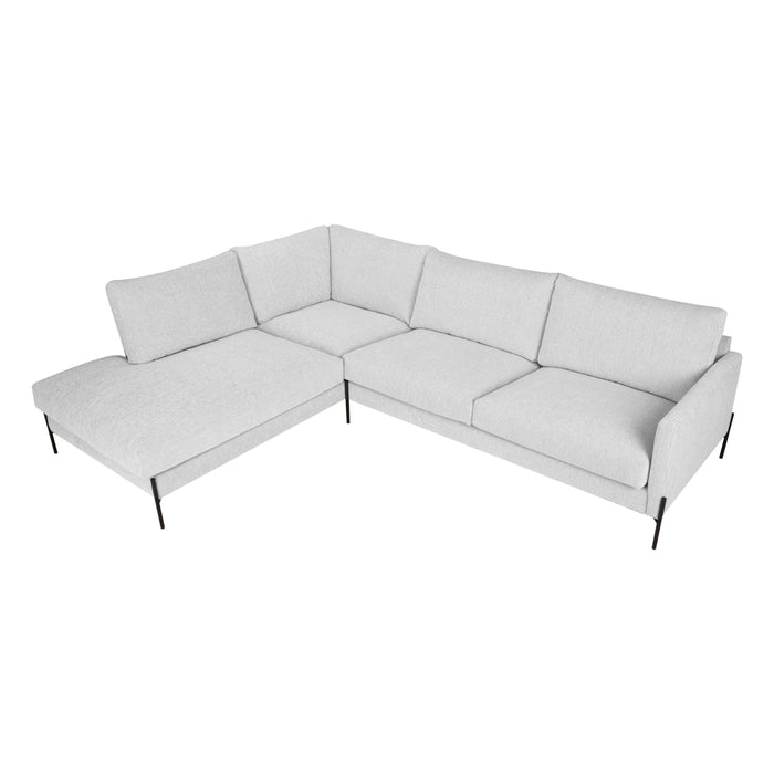 by fonQ Lunge Hoekbank Links - Lichtgrijs