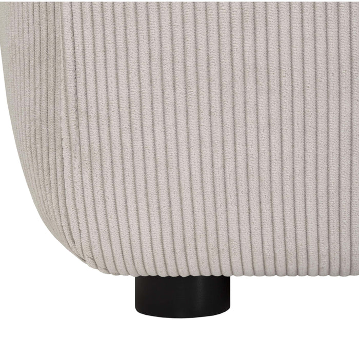 by fonQ Wonder 5-zits Hoekbank met Chaise Longue Rechts - Rib - Zand