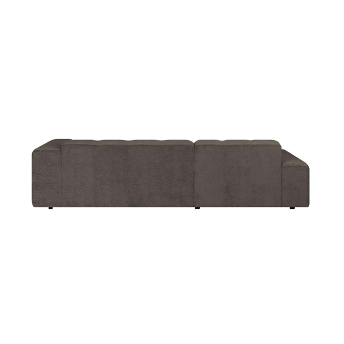 by fonQ Plume 3-zits Hoekbank met Chaise Longue Links - Chenille - Taupe