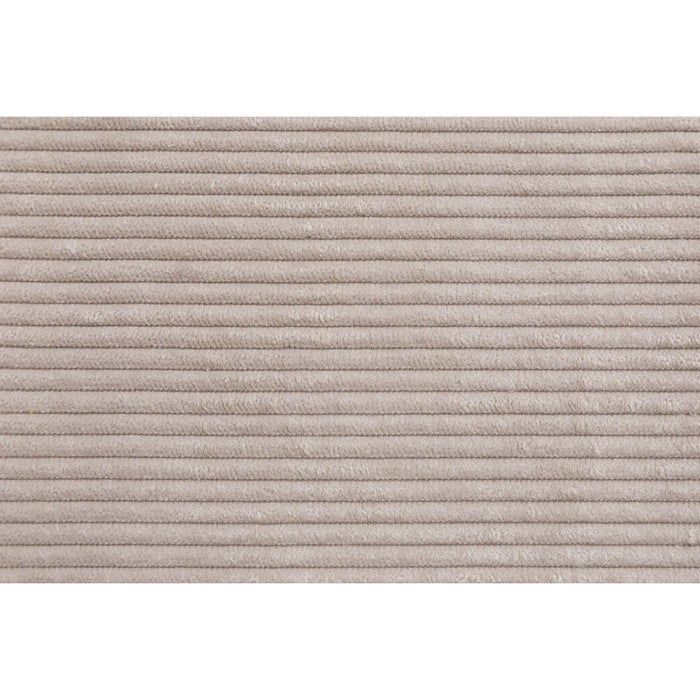 by fonQ Wonder 5-zits Hoekbank Links - Open Eind - Rib - Beige