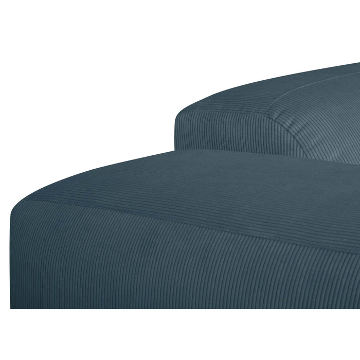 by fonQ Wonder 4-zits Hoekbank met Chaise Longue Rechts XL - Rib - Navy