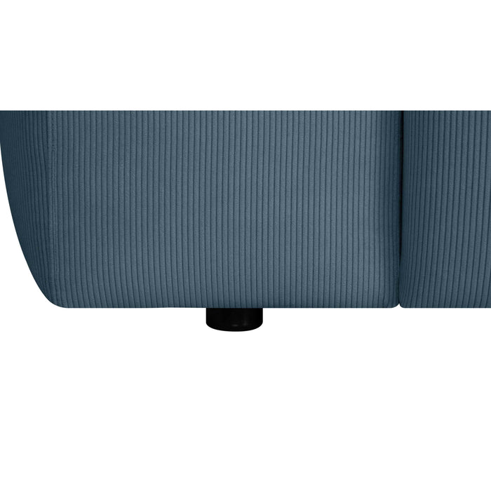 by fonQ Wonder 4-zits Hoekbank met Chaise Longue Rechts XL - Rib - Navy