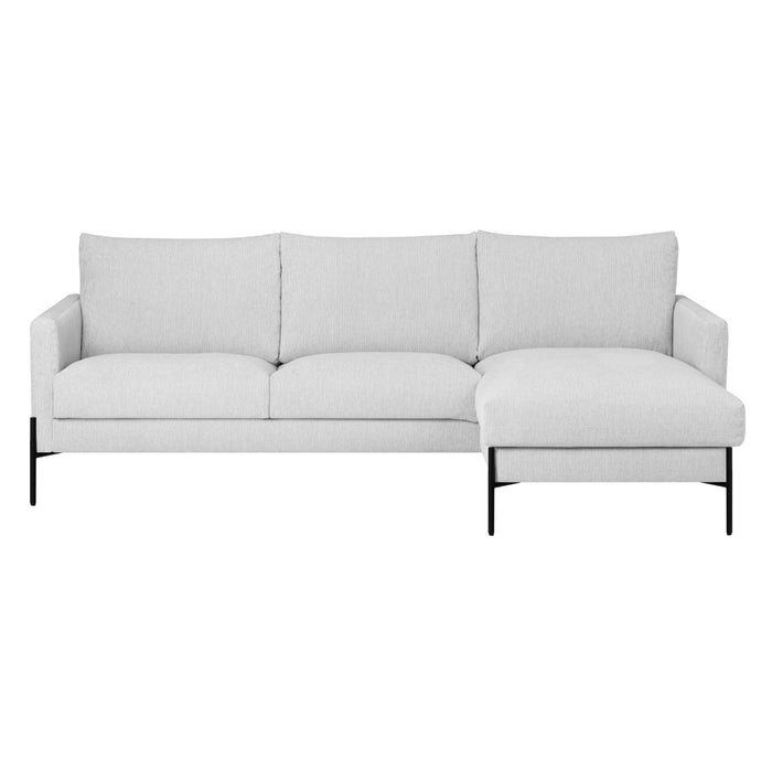 by fonQ Lunge Hoekbank met Chaise Longue Links / Rechts - Lichtgrijs