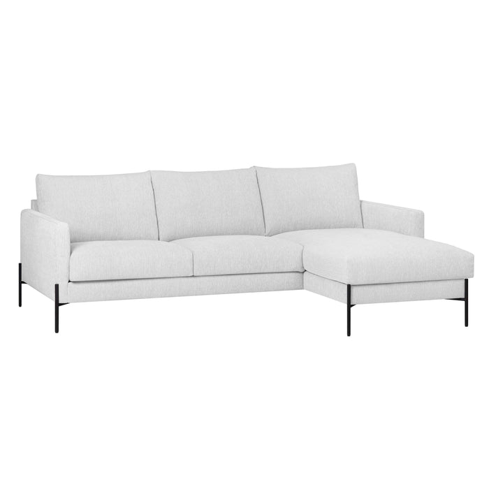 by fonQ Lunge Hoekbank met Chaise Longue Links / Rechts - Lichtgrijs